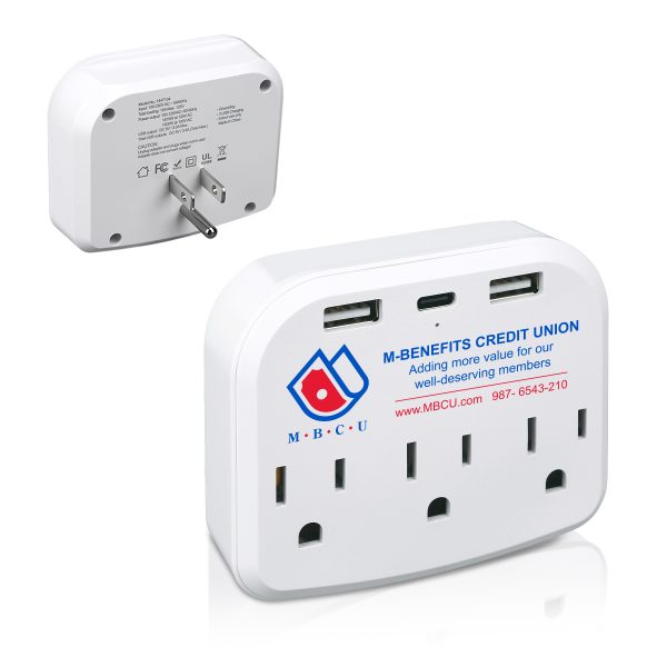 6-In-1 Multi USB Wall Outlet Extender