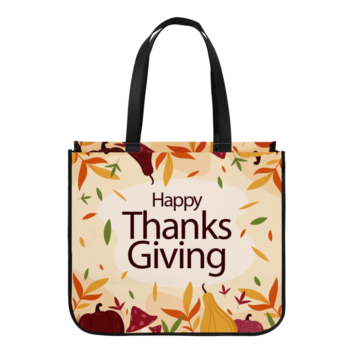 Extra Large Full Color Laminated Curved Bottom Tote Bag