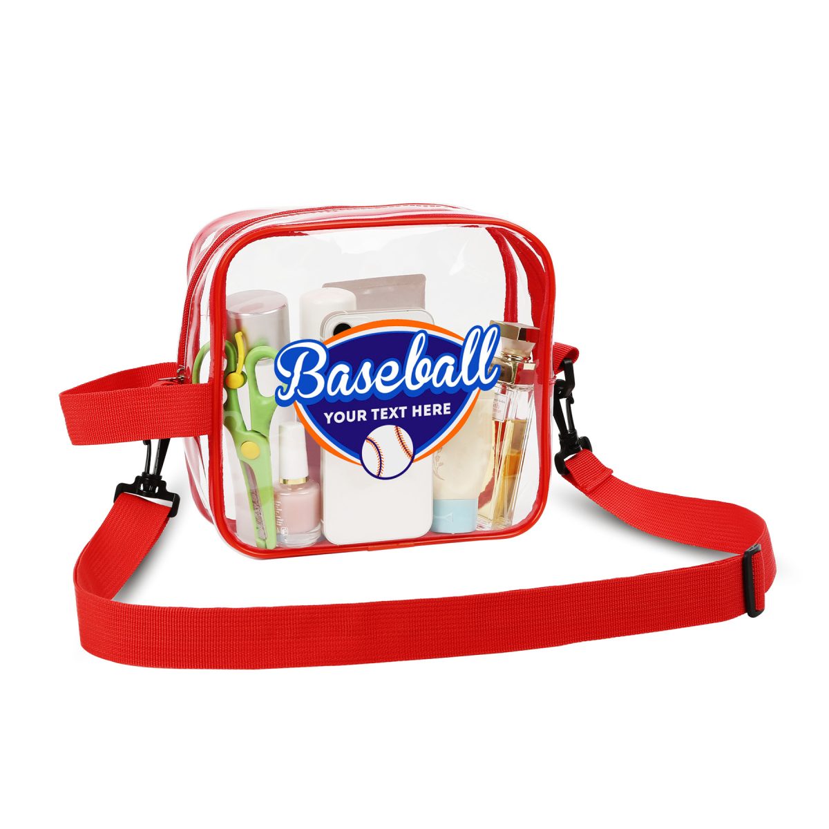 Clear PVC Crossbody Sports Pack