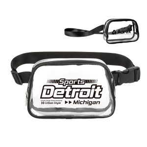 Stadium Approved Clear PVC Crossbody Belt Bag