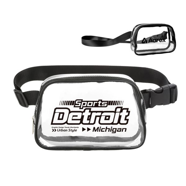 Stadium Approved Clear PVC Crossbody Belt Bag