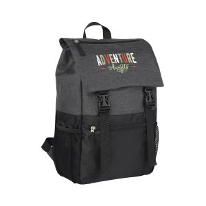 Heathered Flip Top Rucksack Backpack