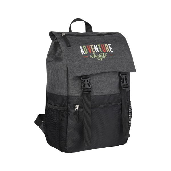 Heathered Flip Top Rucksack Backpack