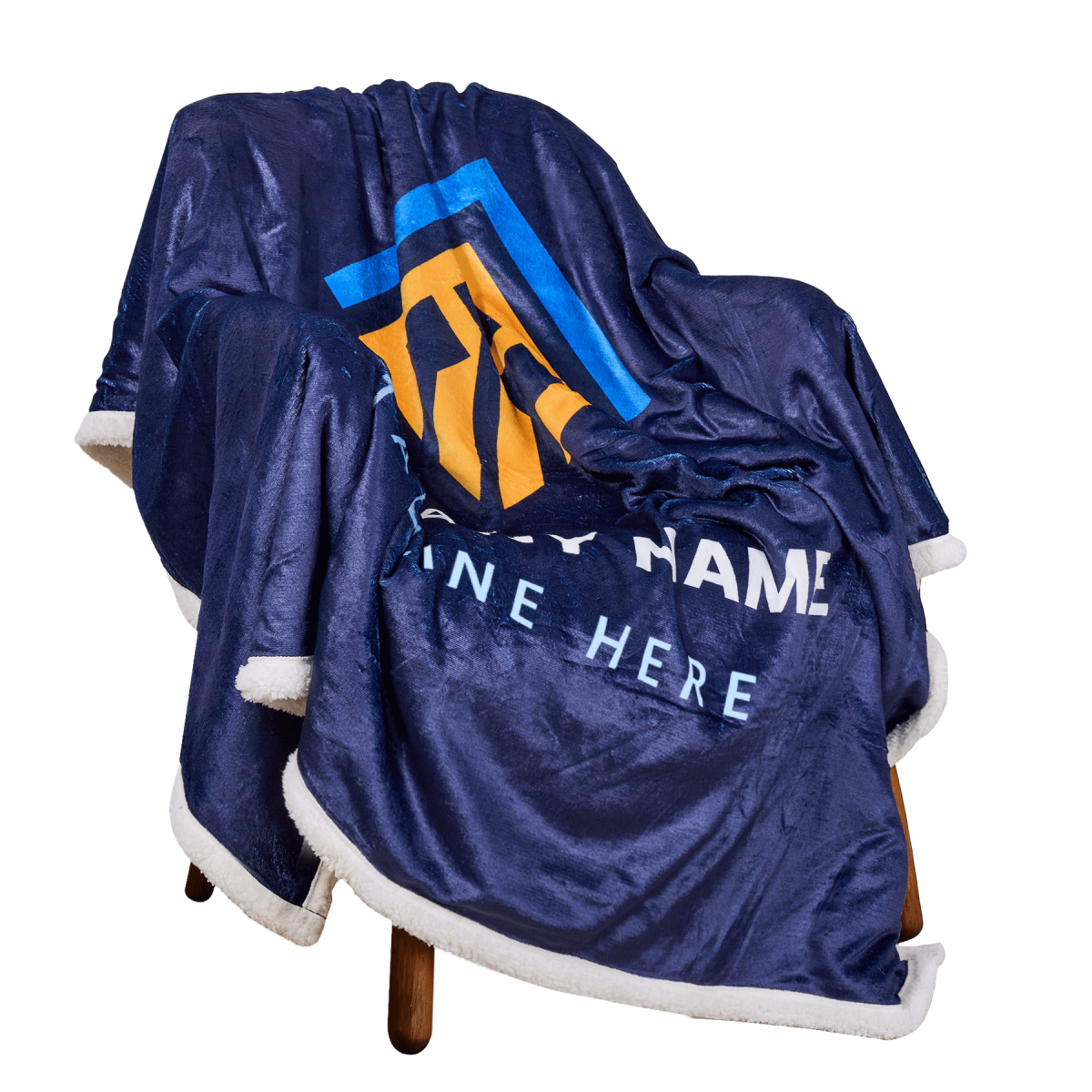 Sublimated Flannel Sherpa Throw Blanket (50"X 60")