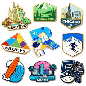 1″ Cloisonne Hard Enamel Lapel Pin