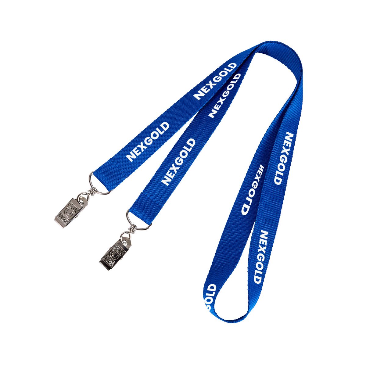 3/4" Custom Open Ended Polyester Lanyard W/ Dual Attachments