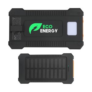 8000mAh Eco Friendly Solar Power Bank With LED Light