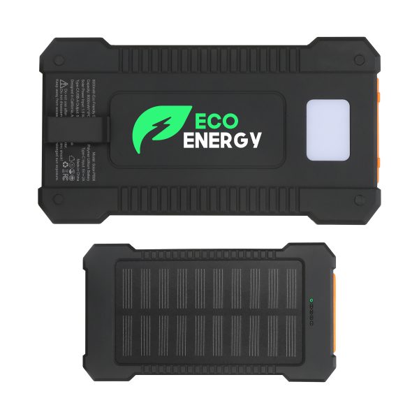 8000mAh Eco Friendly Solar Power Bank With LED Light