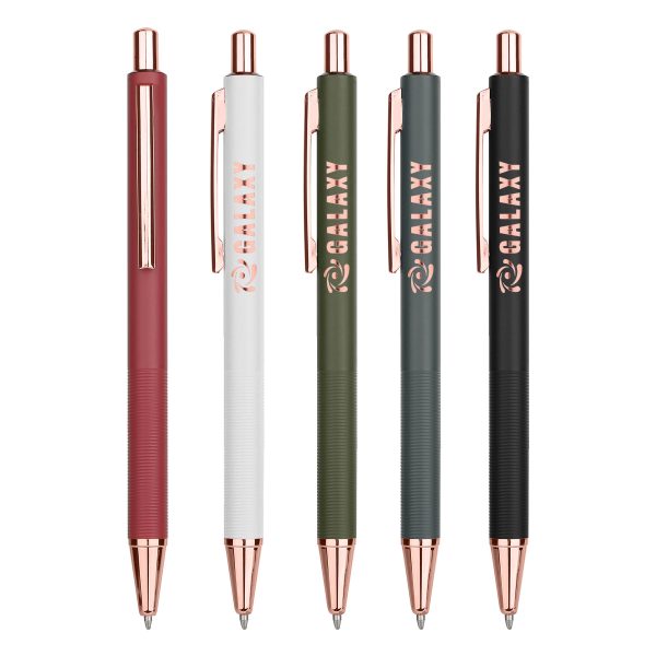 Rose Gold Aluminum Pens - Laser Engraved - Metal Pen