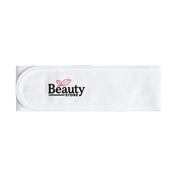 Terry Cloth Spa Headband with Hook & Loop Closure