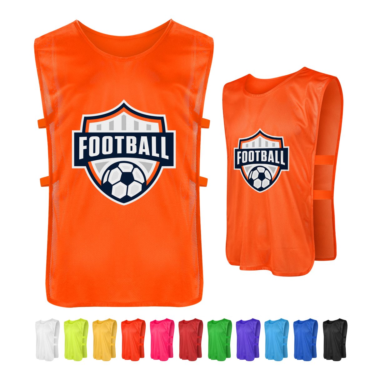 Custom Training Pinnies With Elastic Side