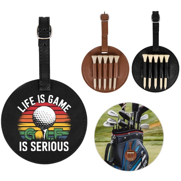 PU Leather Golf Tee Holder