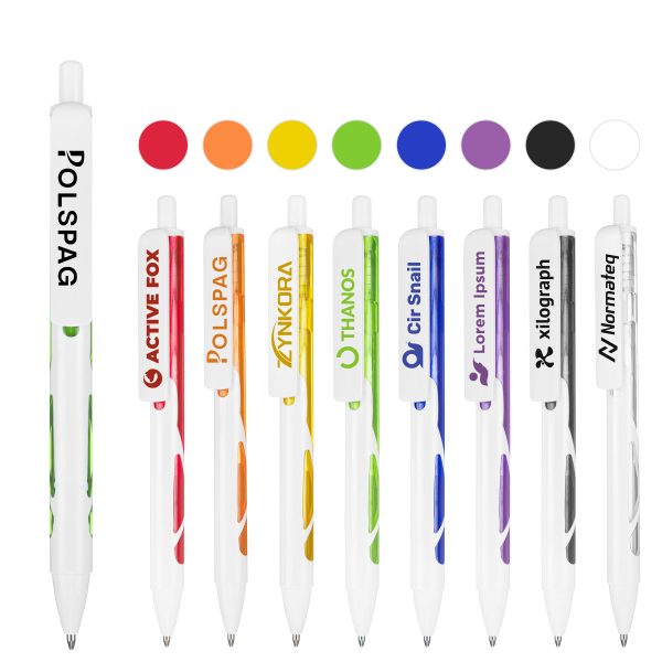 Translucent Barrel Retractable Ballpiont Pen