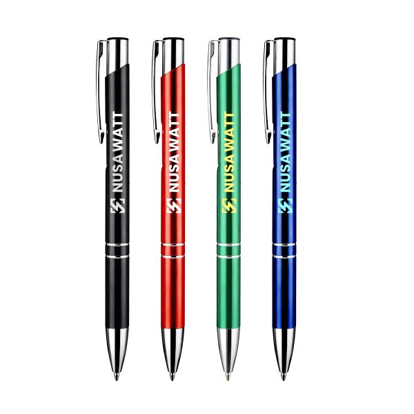 Sleek Metal Finish Aluminum Ballpoint Pens