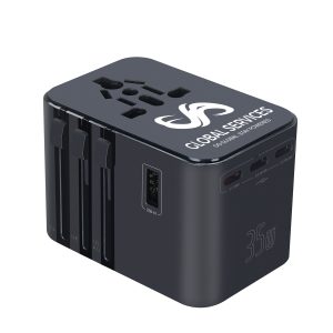 35W Universal Travel Adapter With 5 USB Ports And PD Fast Charging