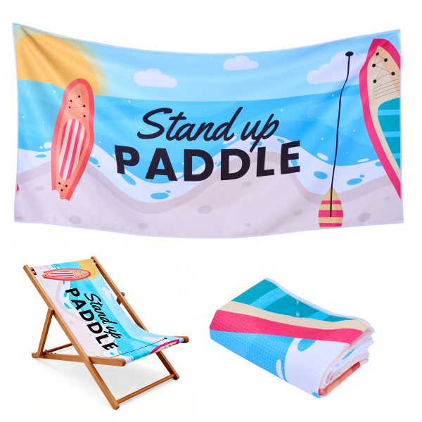 390GSM Sublimated Waffle Beach Towel