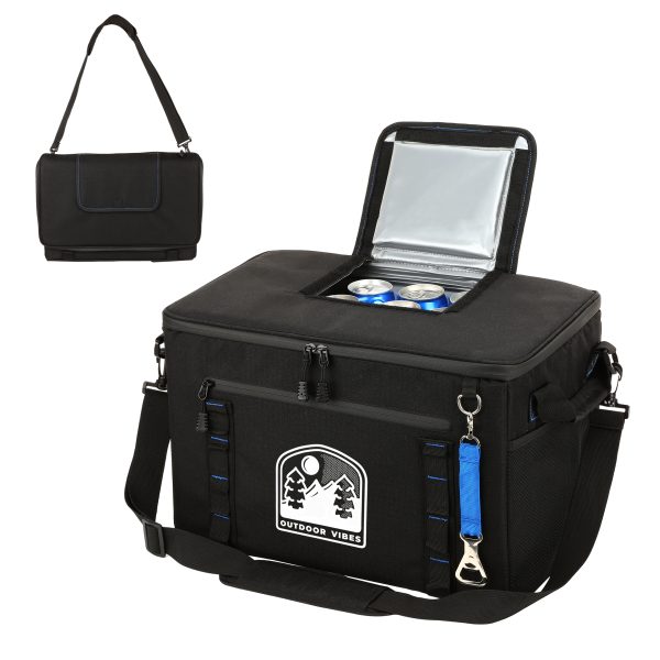 Large 48-Can Collapsible Cooler Chest W/Bottle Opener
