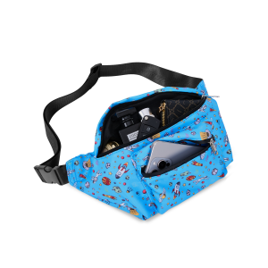 3 Zipper Pocket With Full Color Printed Fanny Pack