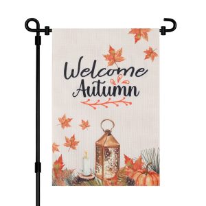 12″×18″ Custom Welcome Linen Double Sided Garden Flag
