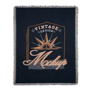 Woven Tapestry Throw Blanket -50″X62″