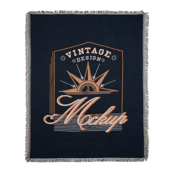 Woven Tapestry Throw Blanket -50"X62"