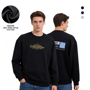 Unisex 100% Pre-Shrunk Cotton Crewneck Sweatshirt