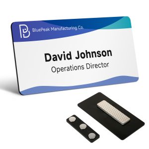 Name Badge 3″ X 1.5″ With Full Color Logo