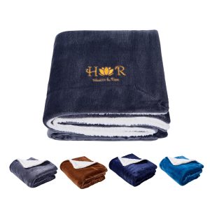 Dual Layer Soft Micro Mink Sherpa Blankets 50″ X 60″