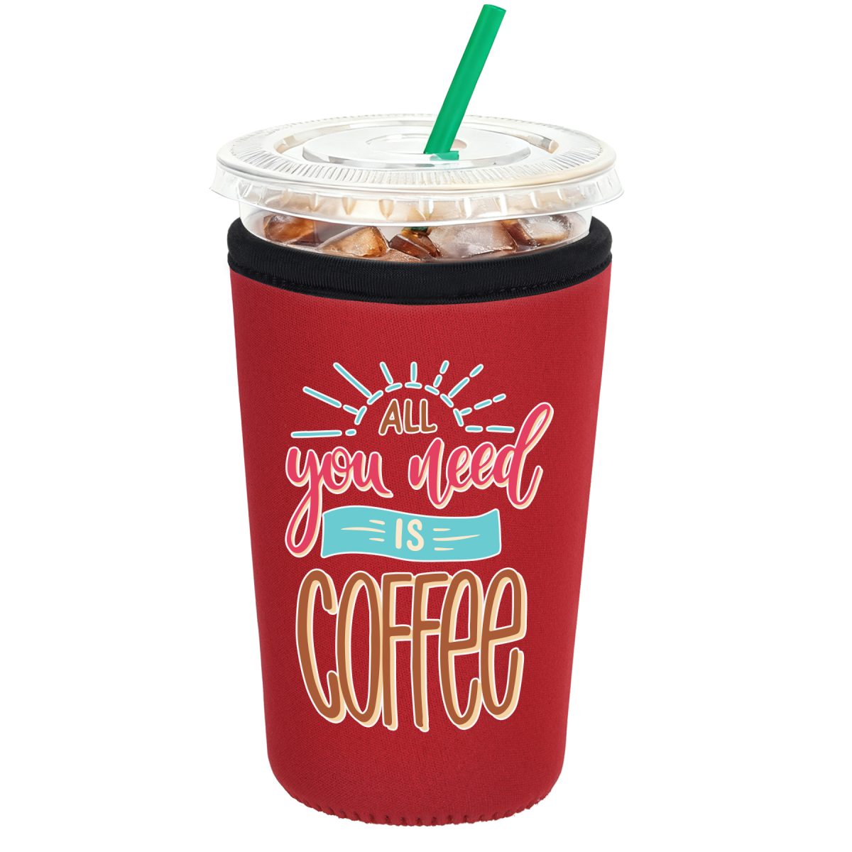 Reusable Iced Coffee Insulator Sleeve