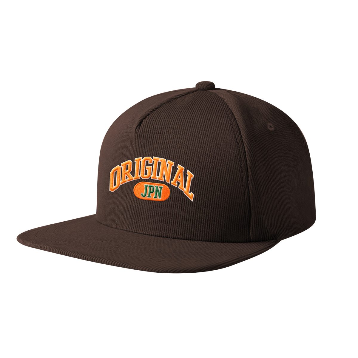 5 Panel Corduroy Snapback Cap