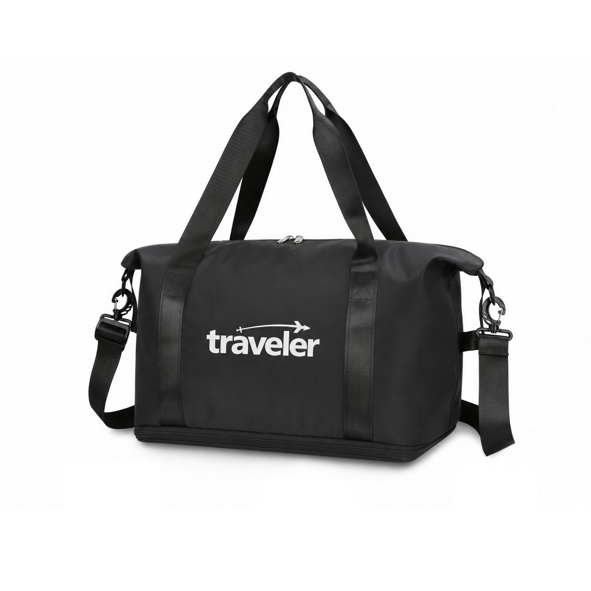Gym Duffel Bag With Shoe Compartment