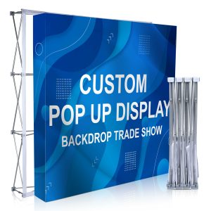 Custom Fabric Pop Up Straight Display