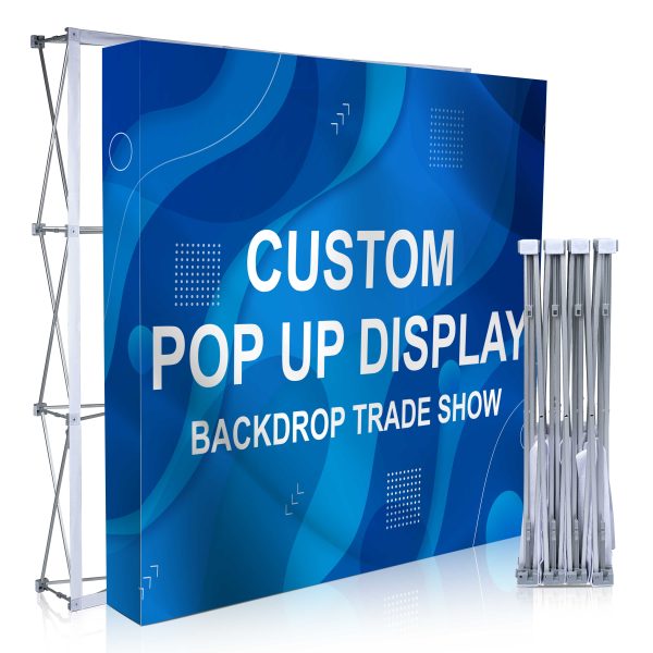 Custom Fabric Pop Up Straight Display