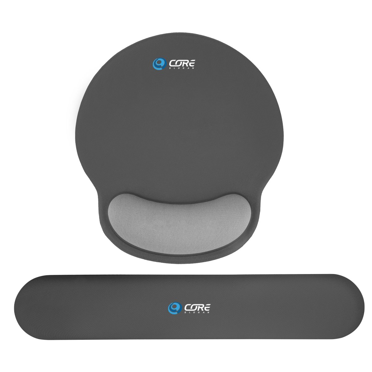 Custom Full Color Ergonomic Mouse Pad & Keyboard Wrist Rest Set