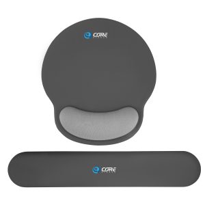 Custom Full Color Ergonomic Mouse Pad & Keyboard Wrist Rest Set