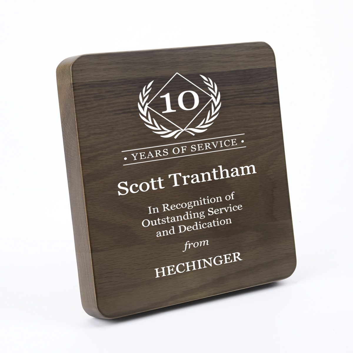 Solid Wood Recognition Plaque
