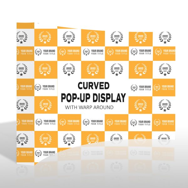 10' X 8' Curved Pop-Up Display With Wrap Around
