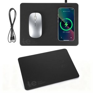 2-In-1 Mouse Pad With 15W Wireless Charger (For Phone & Headphones)