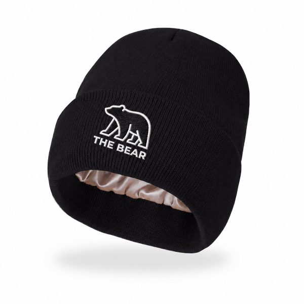 Satin-Lined Knit Beanie With Custom Logo