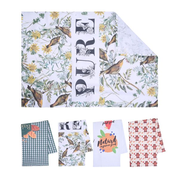 20" X 30" Cotton-Linen Tea Towel
