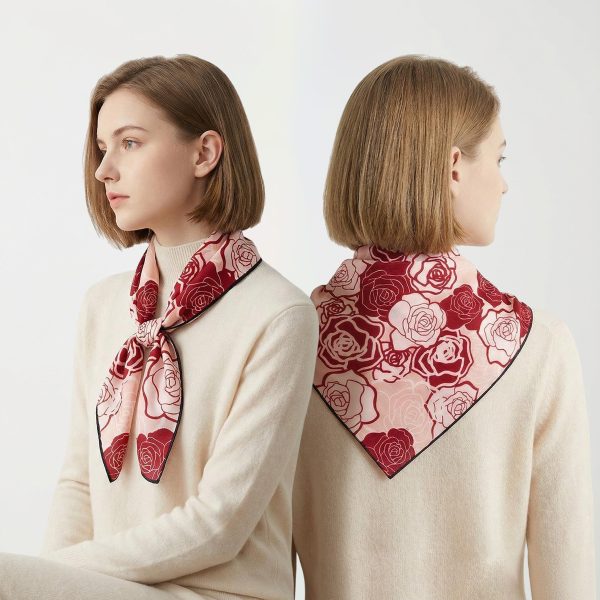 Polyester Women's Shawl with Silk-Wool Texture