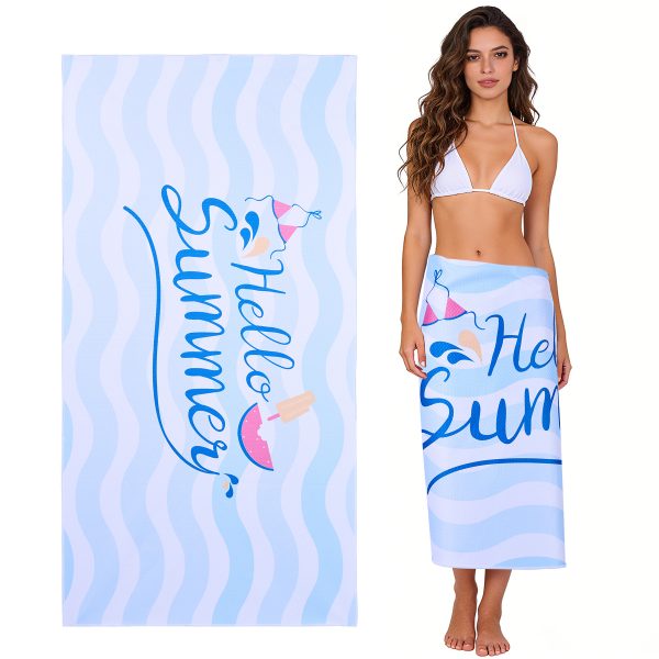 Sublimated Quick-Dry Microfiber Beach Towel