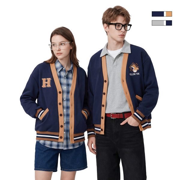 Personalized Customization Cotton Varsity Cardigan
