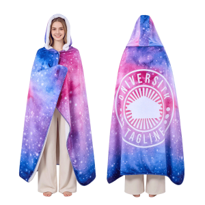 Custom Sublimation Hooded Sherpa Blanket – 50″ X 60″