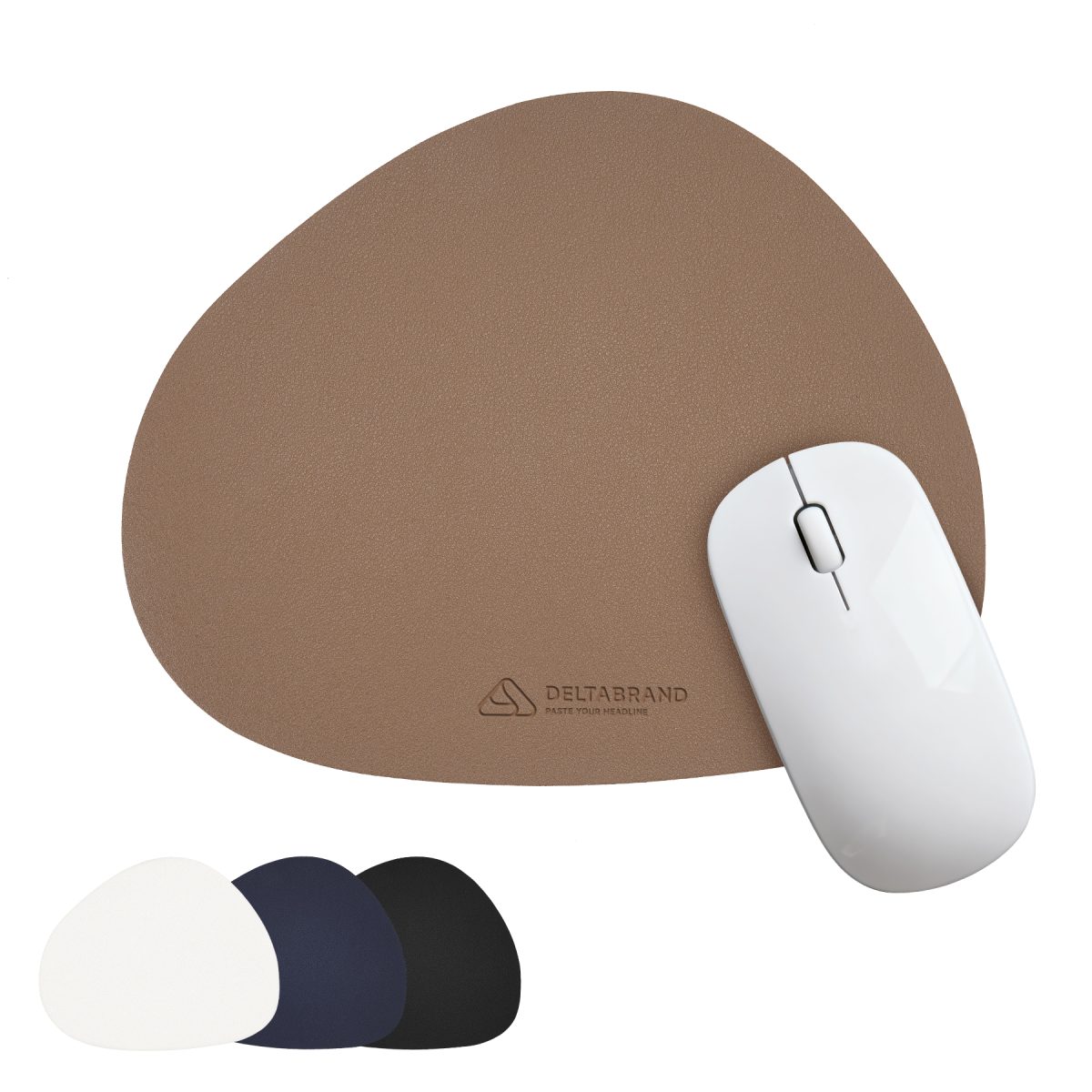 Creative Double-Sided PU Leather Mouse Pad