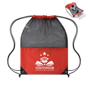 14″ X 18″ Mesh Top Drawstring Backpack
