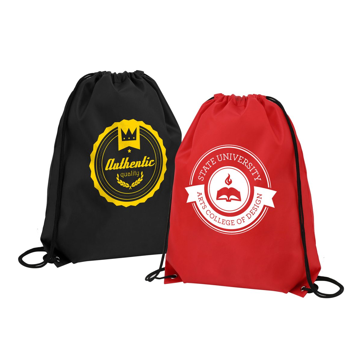 Classic Polyester Drawstring Sports Backpack ( Ocean)