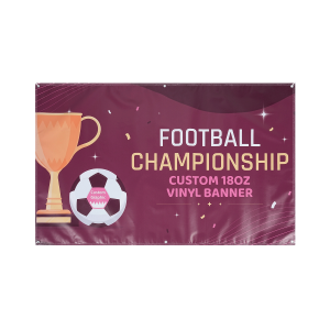 Full Color 3′ X 5′ 18Oz. Vinyl Banner With Grommets