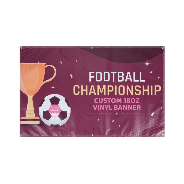 Full Color 3' X 5' 18Oz. Vinyl Banner With Grommets