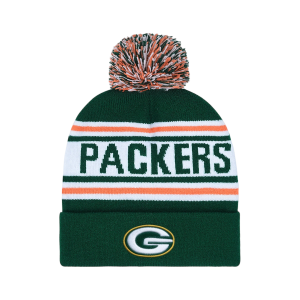 Pom Pom Jacquard Knit Beanie With Custom Embroidered Logo